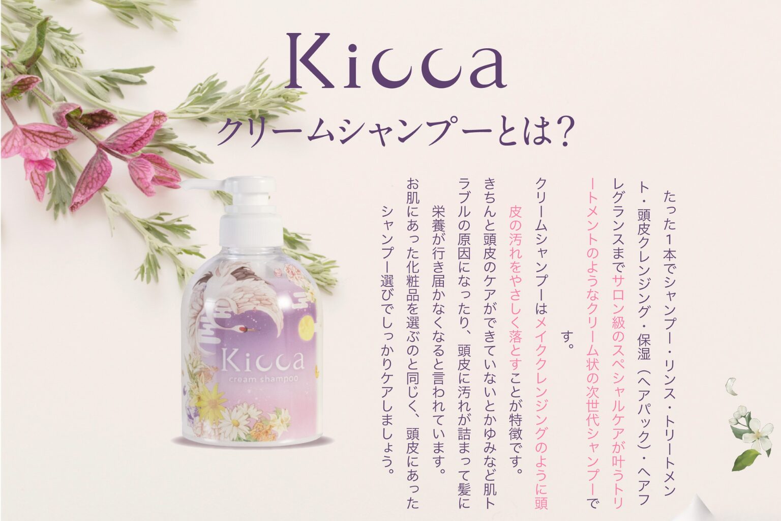 Kicca（キッカ）クリームシャンプー 3か月レビュー